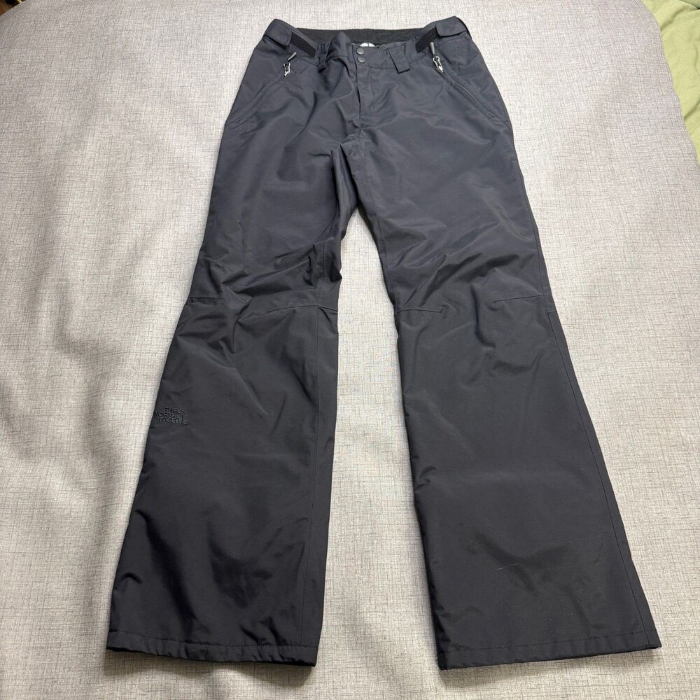 The North Face HyVent Snow Pants Women's M Black Adjustable Waterproof Ski